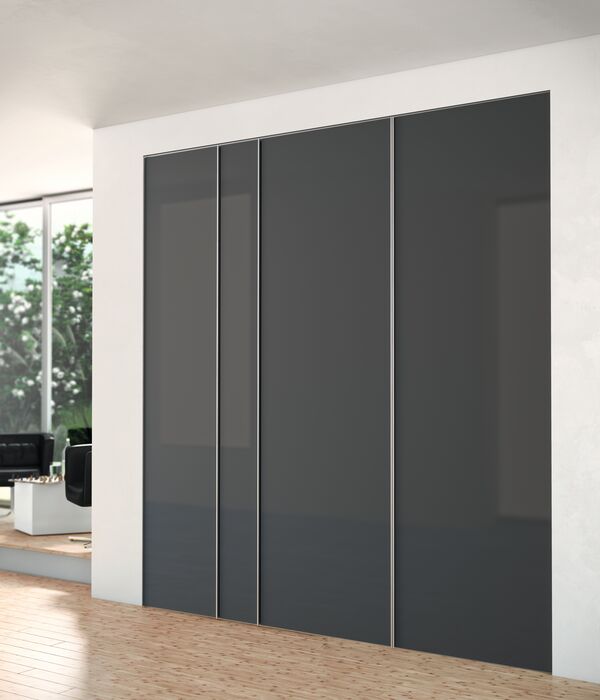 Porte battante panoramique sur mesure