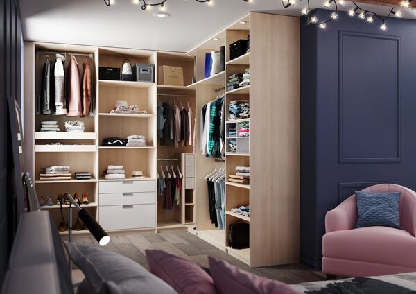 dressing d'angle sur mesure dans une chambre parentale ykario