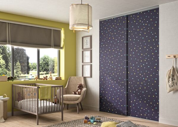 porte de placard pixo étoiles sur mesure ykario
