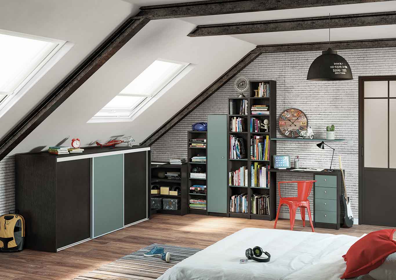 placard et meuble sous comble sur mesure ykario